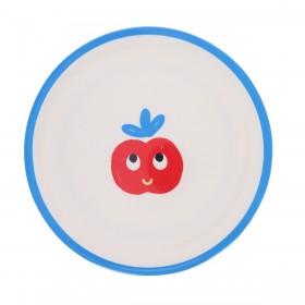 Assiette pomme rouge Vichy...