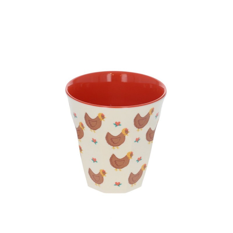 Petit verre Poule rousse