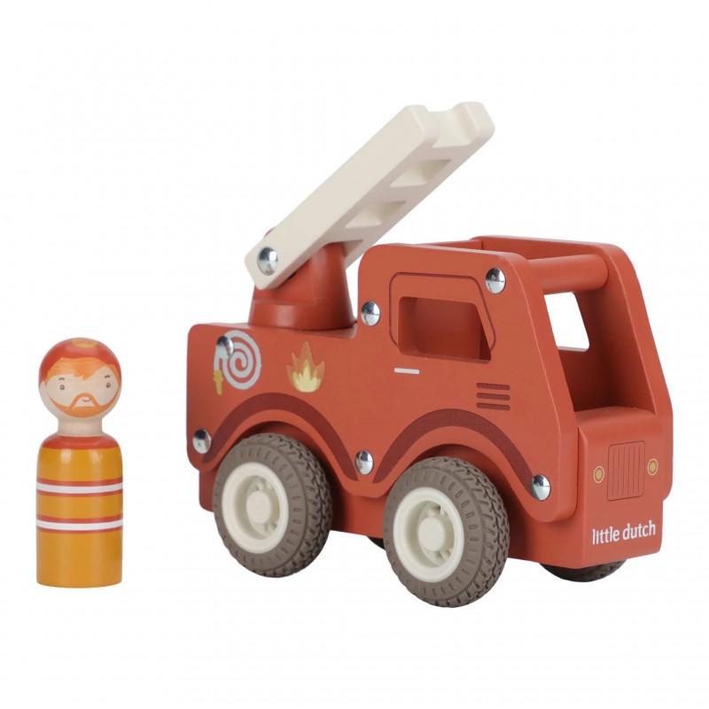 Camion de pompiers en bois Camion de pompiers en bois