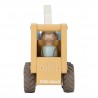 Camion grue en bois