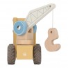 Camion grue en bois