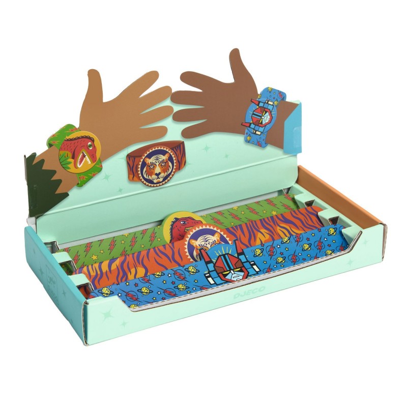 Bracelet enrouleur - Tigre, dinosaure ou robot