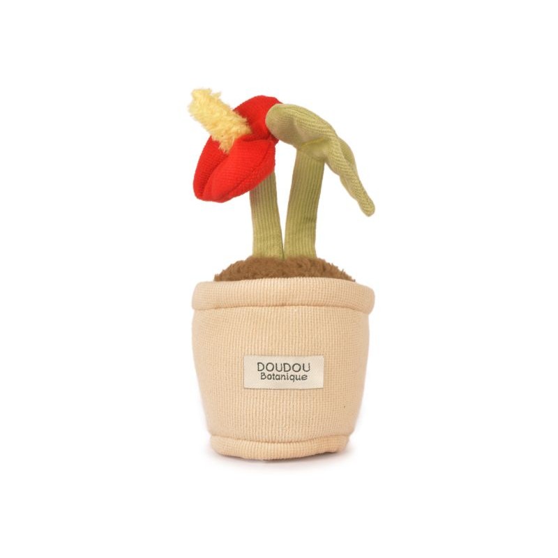 Doudou Botanique - Peluche fleur rouge Doudou Botanique - Peluche fleur rouge