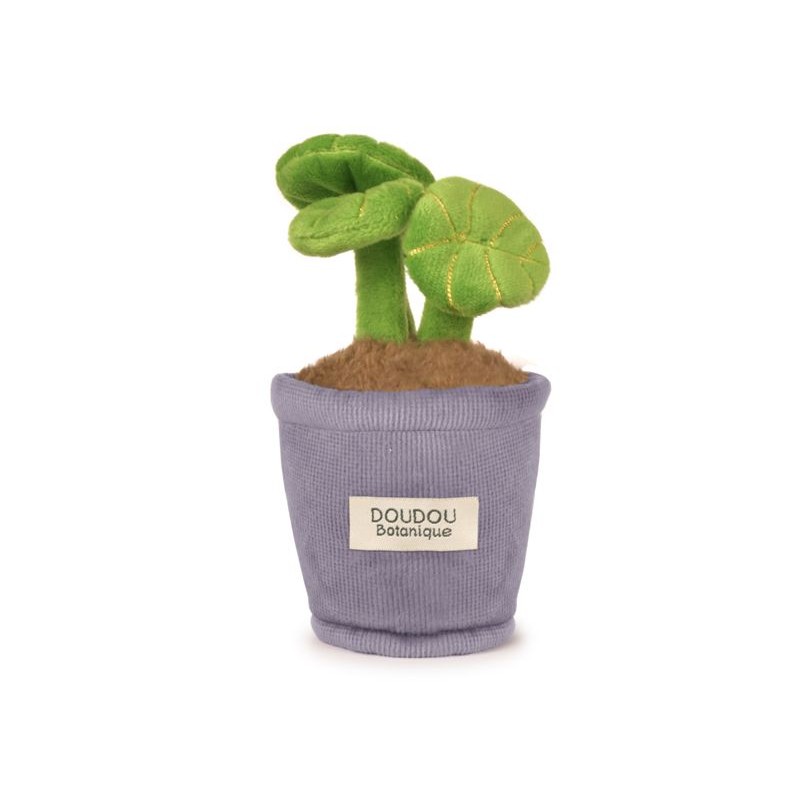Doudou Botanique - Peluche plante verte pot violet Doudou Botanique - Peluche plante verte pot violet