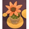 Doudou Botanique - Peluche fleur orange
