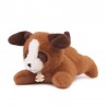 Peluche Les p'tits relax - Chien marron 22 cm