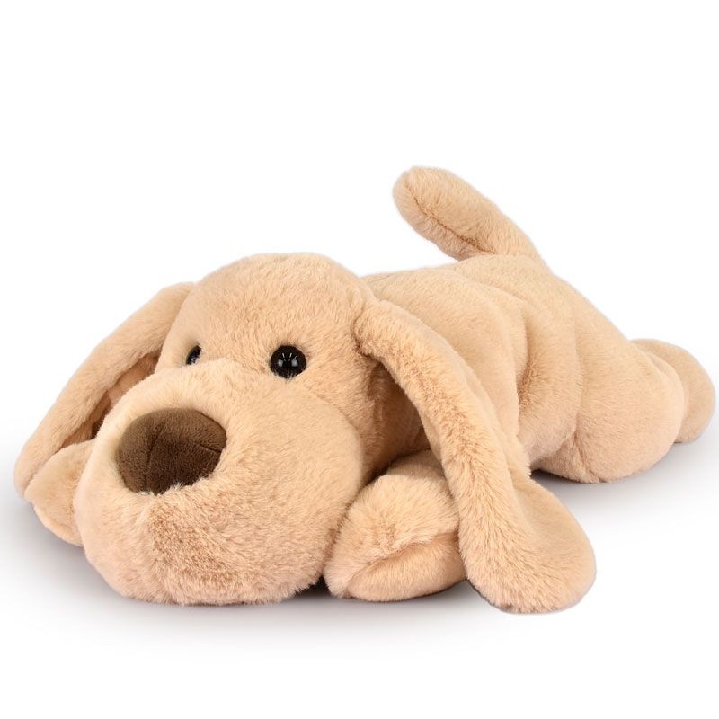 Peluche Les allongés strech - Chien beige 40 cm Peluche Les allongés strech - Chien beige 40 cm