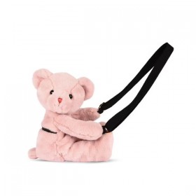 Sac doudou - Ours rose poudré