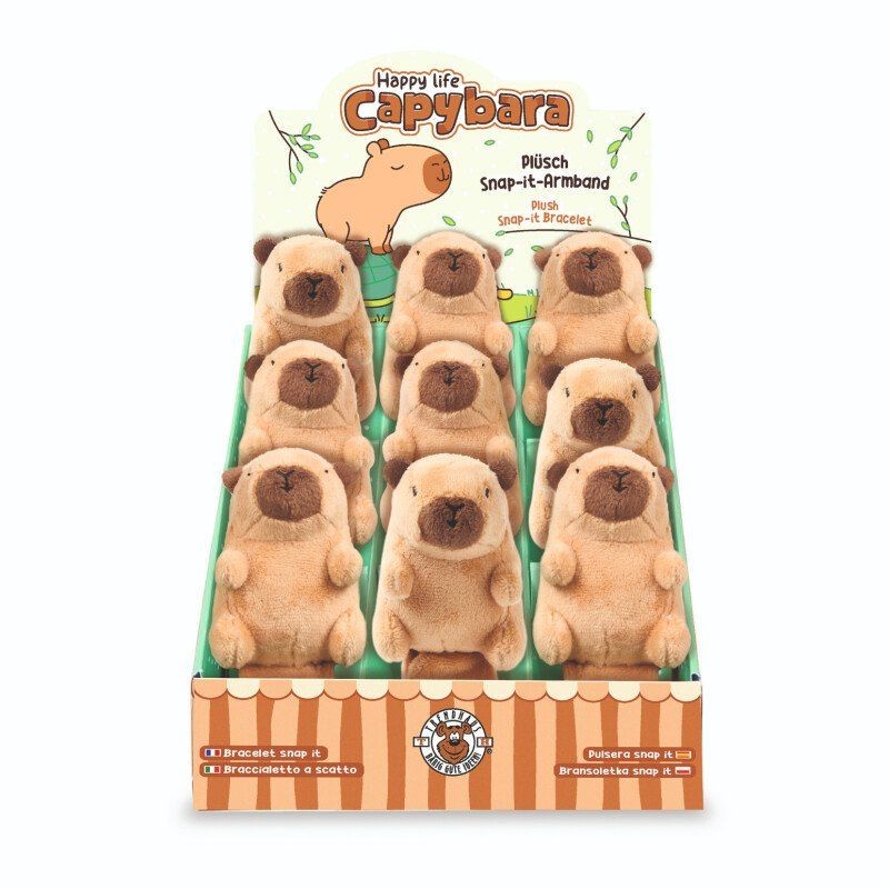 Bracelet en peluche snap it - Capybara Bracelet en peluche snap it - Capybara