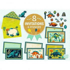 8 cartes d'invitations -...