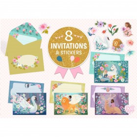 8 cartes d'invitations -...