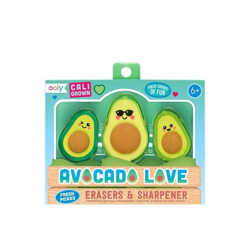 Gommes et taille-crayon - Avocado love