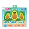 Gommes et taille-crayon - Avocado love