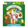 Set de 12 gommes puzzle animaux - The wild bunch
