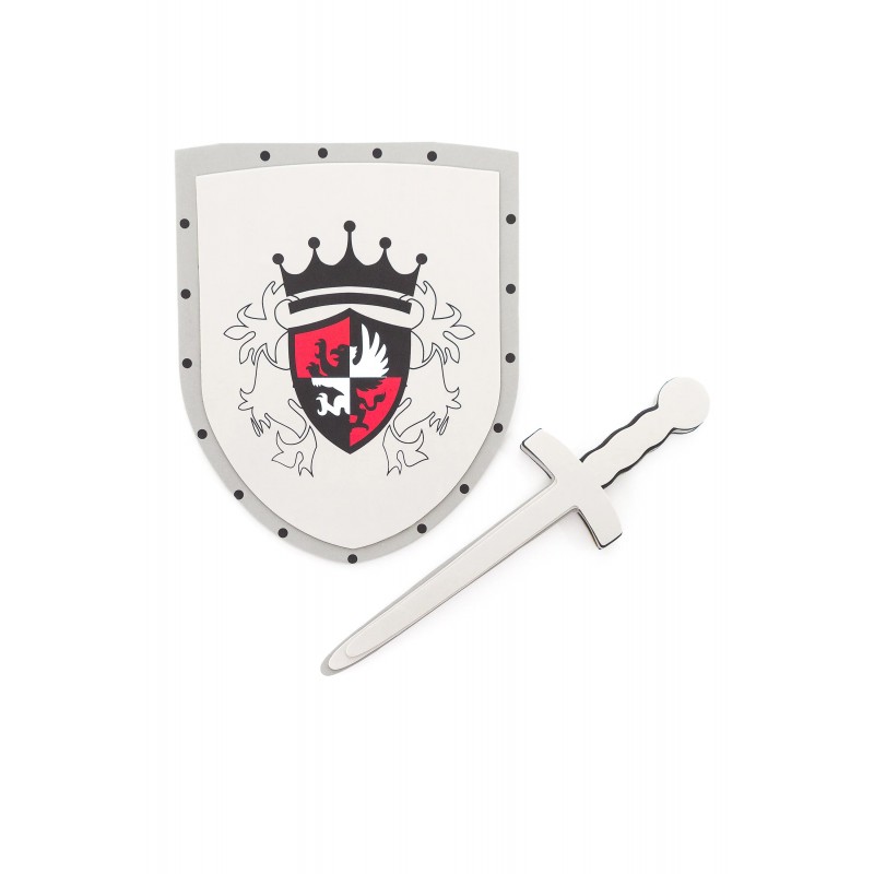 Ensemble d'accessoires - épée et bouclier rouges Ensemble d'accessoires - épée et bouclier rouges