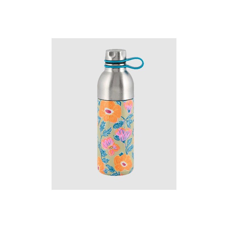 Bouteille isotherme LOLA - Yellow flowers Bouteille isotherme LOLA - Yellow flowers