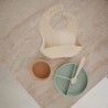 Set de 2 cuillères en silicone - bleu/sable