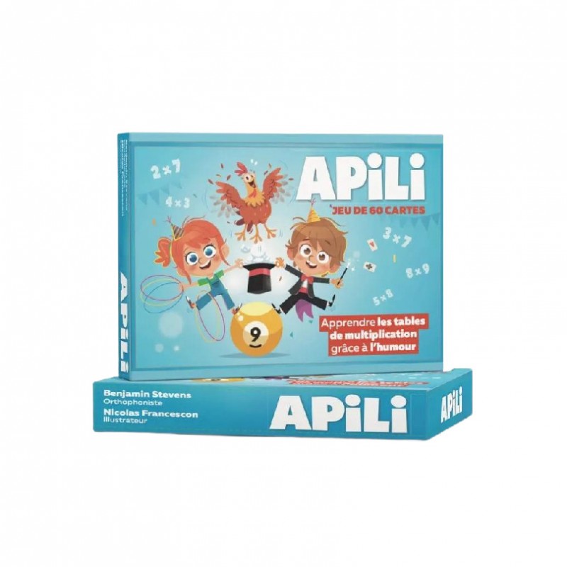 Apili - Jeu de cartes Tables de multiplication Apili - Jeu de cartes Tables de multiplication