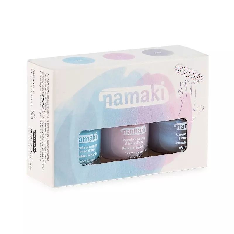 Coffret de 3 vernis Douceurs givrées - Bleu givré, Rose pâle, Argent bleuté Coffret de 3 vernis Douceurs givrées - Bleu givré, Rose pâle, Argent bleuté