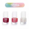 Coffret de 3 vernis Sorbets fruités - Framboise, fushia, Blanc nacré