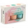Coffret de 3 vernis Délices d'été - Rose bombon, vert d'eau, pêche