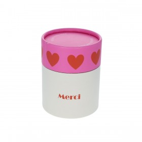 Bougie parfumée coeur - Merci