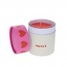 Bougie parfumée coeur - Merci