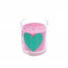 Bougie parfumée coeur - Bisous