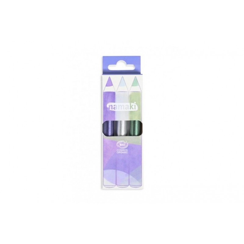 Kit de 3 crayons de maquillage pailletés - Clair de lune Kit de 3 crayons de maquillage pailletés - Clair de lune