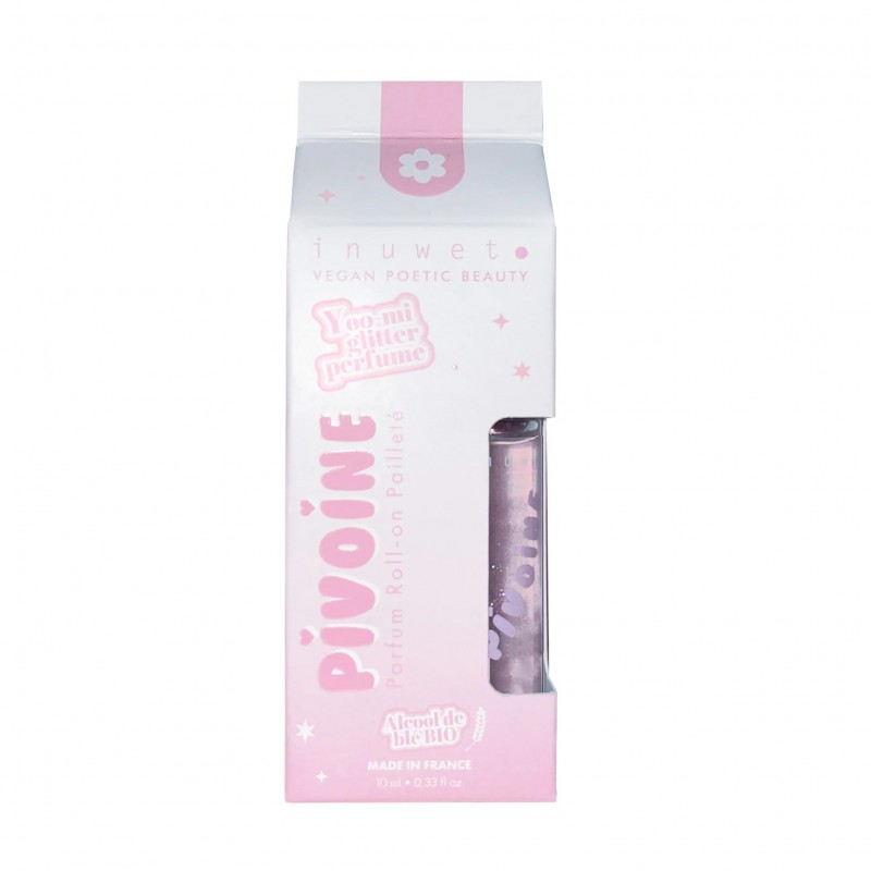 Parfum roll-on pailletés inuwet - Pivoine Parfum roll-on pailletés inuwet - Pivoine