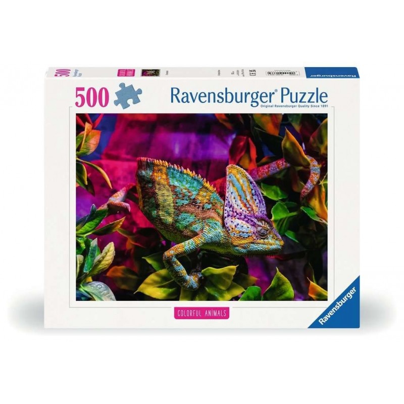 Puzzle 500 pcs - Caméléon coloré Puzzle 500 pcs - Caméléon coloré