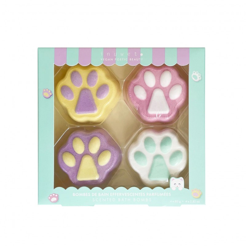 Coffret de 4 bombes de bain - Fizzy kitty Coffret de 4 bombes de bain - Fizzy kitty