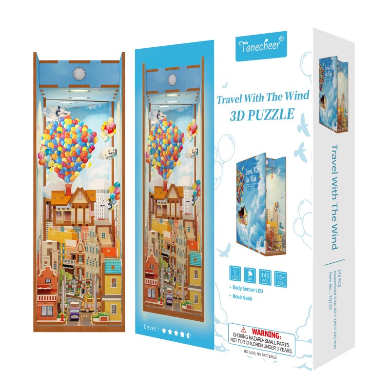 Booknook - Puzzle 3D - Travel with the wind Booknook - Puzzle 3D - Travel with the wind