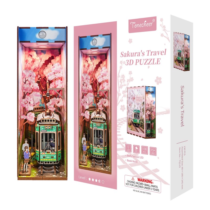 Booknook - Puzzle 3D - Sakura's travel Booknook - Puzzle 3D - Sakura's travel