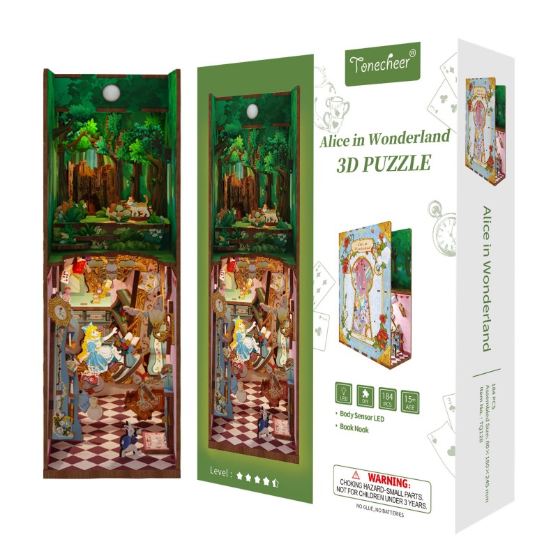 Booknook - Puzzle 3D - Alice in Wonderland Booknook - Puzzle 3D - Alice in Wonderland
