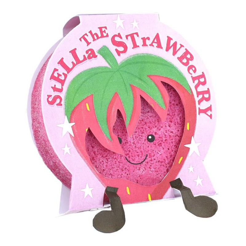 Éponge-savon exfoliante corps - Stella the stawberry Éponge-savon exfoliante corps - Stella the stawberry