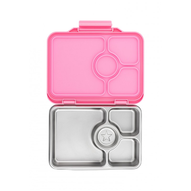 Boite à lunch bento étanche en inox - Rose Versailles