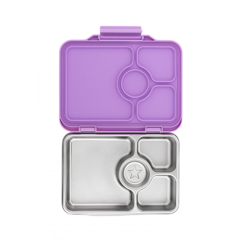 Boite à lunch bento étanche en inox - Lavande violet Boite à lunch bento étanche en inox - Lavande violet