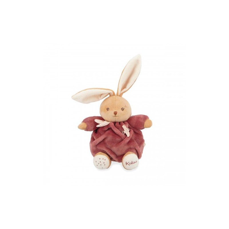 Peluche lapin patapouf - Bordeaux Peluche lapin patapouf - Bordeaux