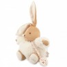 Peluche lapin patapouf musicale - Crème