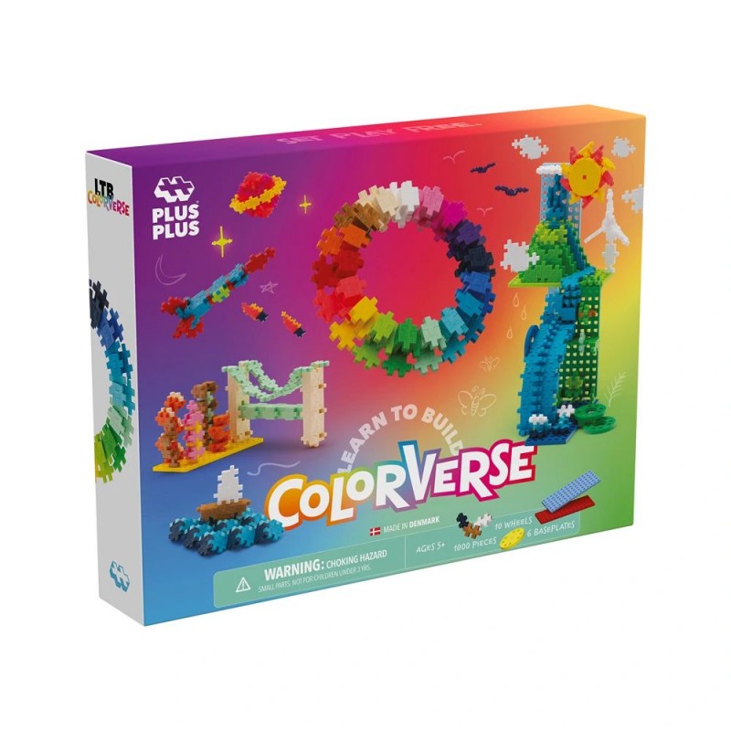 Plus Plus - Kit découverte Couleurs - 1000 pièces Plus Plus - Kit découverte Couleurs - 1000 pièces