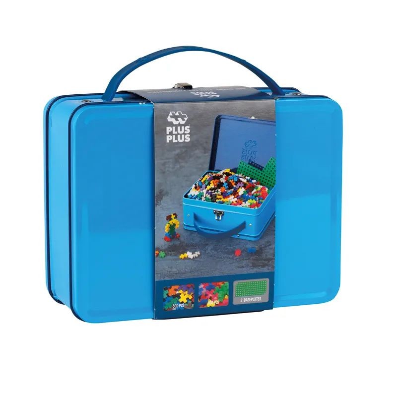 Plus Plus - Valisette métal Basic & Néon - 600 pièces
