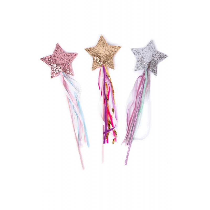 Baguette magique étoile scintillante - 3 coloris Baguette magique étoile scintillante - 3 coloris