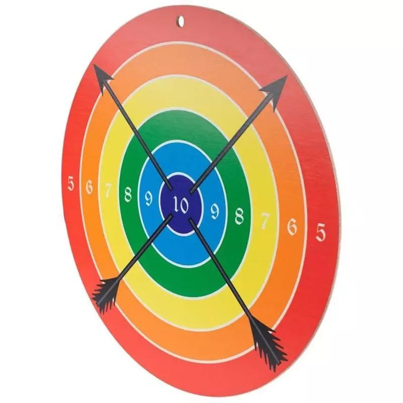 Cible en bois ronde