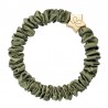 ByEloise chouchou en soie skinny - Vert Olive