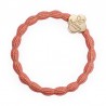 ByEloise bracelet élastique quatre-feuille dorée - Métallique corail