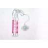 Lumières en tube pour rayons de vélo - Rose