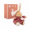 Peluche lapin patapouf musicale - Bordeaux