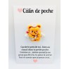 Carte Câlin de Poche - Ourson cupidon