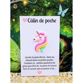 Carte Câlin de Poche - Licorne